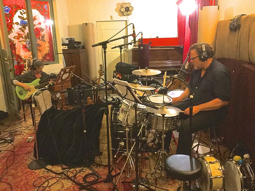 Steve-Hadley-and-Dave-Folley,-Rhythm-tracking