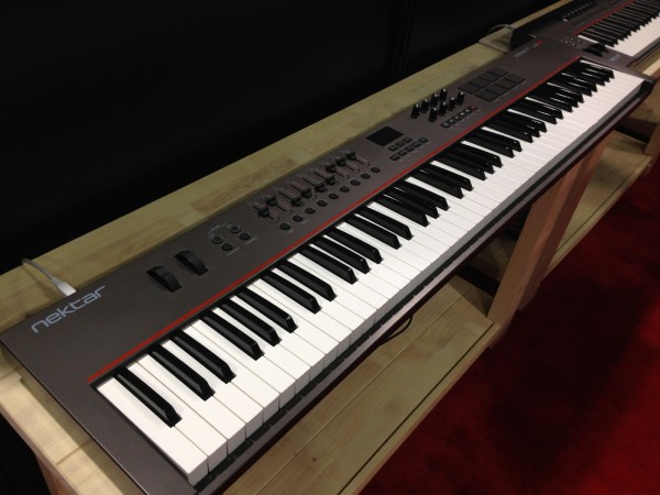  The LX88 prototype, on display at the 2014 NAMM show (image: musixboy).