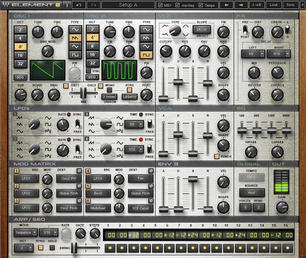 waves element 2.0 plug-in synthesizer