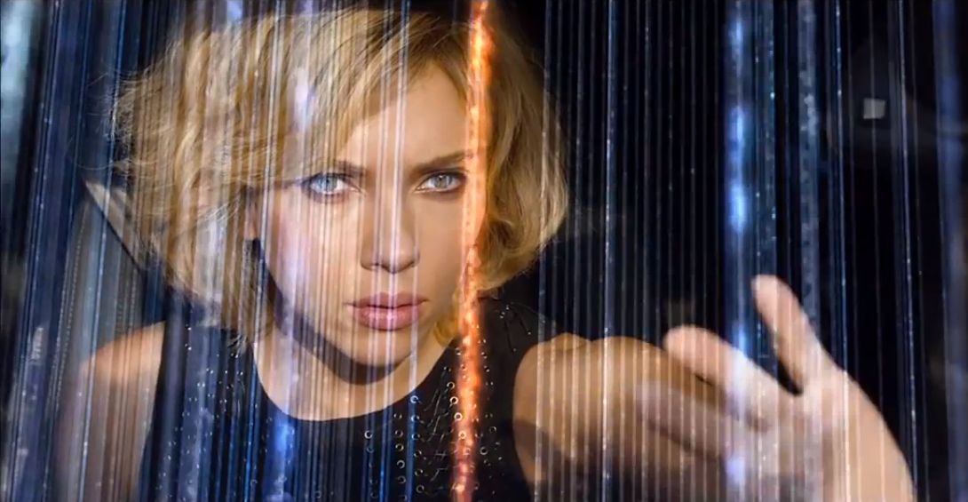 Lucy, starring Scarlett Johansson as the plucky young heroine who's had one too many coffee's that morning.