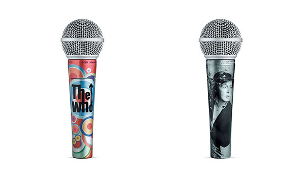 shure sm58 50th anniversary paul mccartney and the who