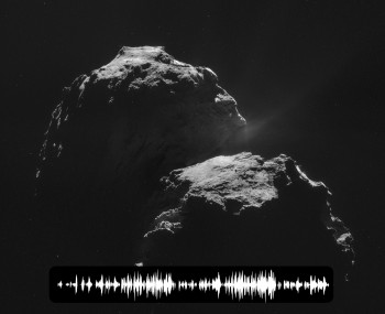 Artist's impression of the 'singing comet' 67P/Churyumov-Gerasimenko. Credit: ESA/Rosetta/NavCam