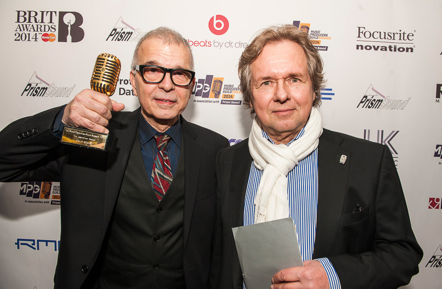 Tony Visconti and Jarmo Masko of Genelec (image: MPG).