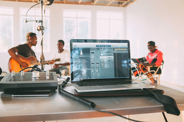 recording setup with audient in malawi