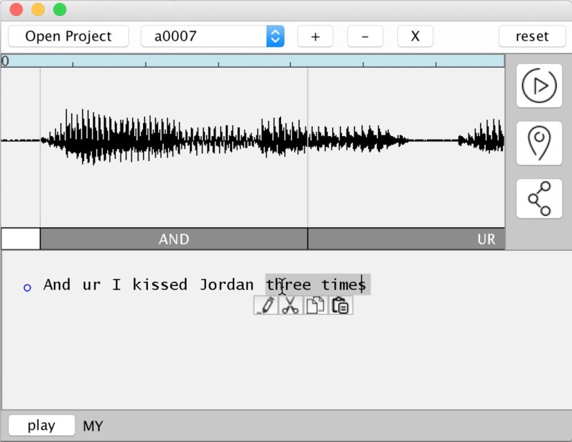 The rudimentary interface of Adobe's ethical dilemma-inducing voice manipulation software, Project VoCo
