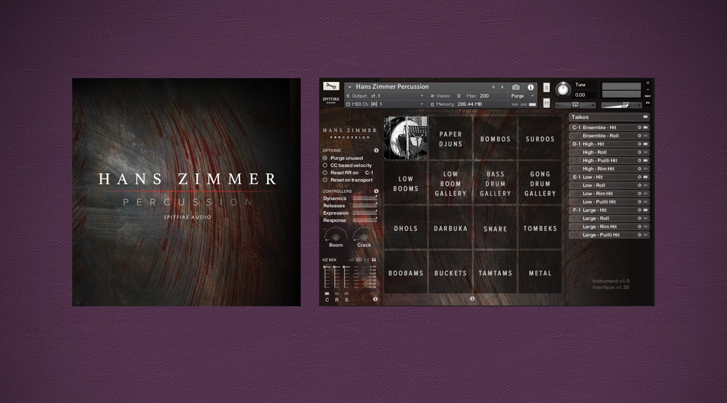 Spitfire Audio Hans Zimmer Percussion Sample Library